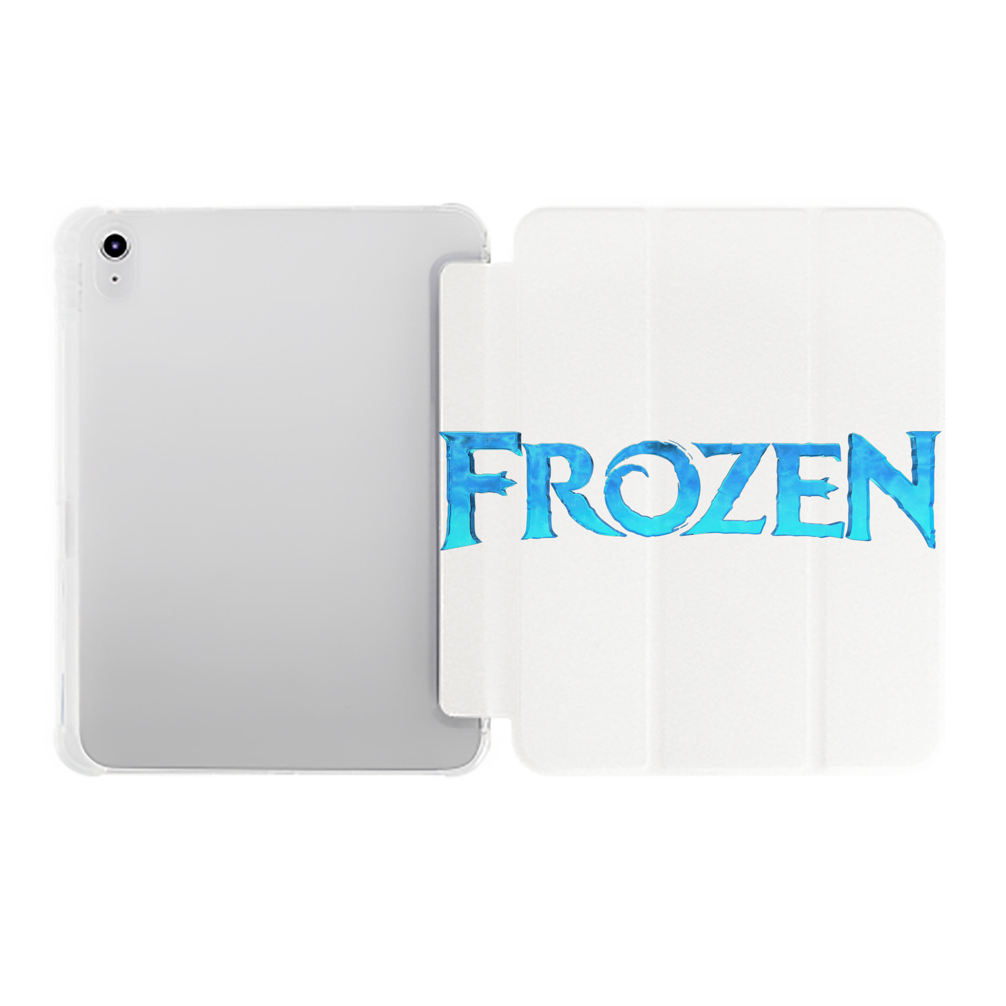 （画像用） アナと雪の女王 アンナ エルサ Frozen Anna Elsa IPad ケース ペン収納付き 三つ折りスタンド PUレザー×シリコン 対応機種9.5/10.5/10.9インチ
